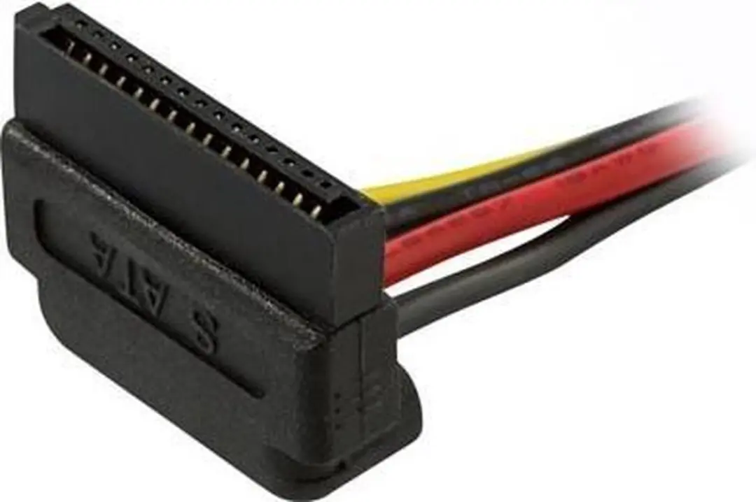 Deltaco SATA-S1 Voedingskabel SATA - 10cm - Geel
