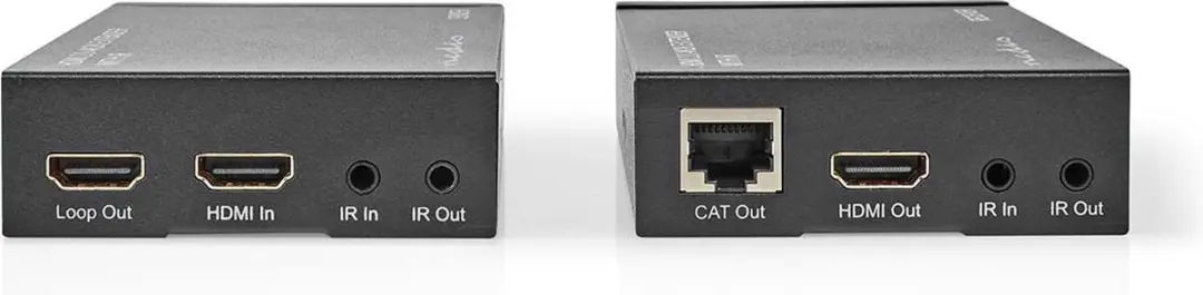 Nedis HDMI-Extender VREP3480AT - Over Cat6 - 4K@60Hz - 18 Gbps - Antraciet - afbeelding 6 van 6