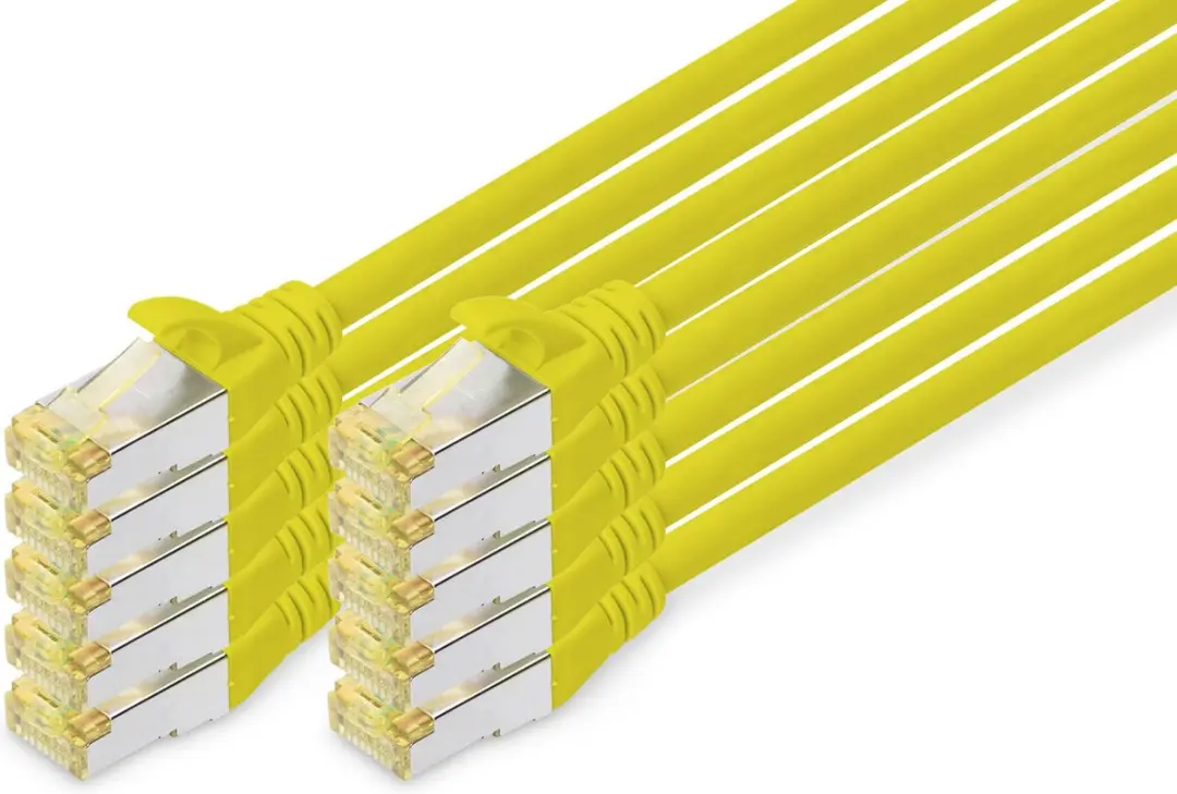 Digitus CAT6a sFTP Kabel Geel - 10 Stuks
