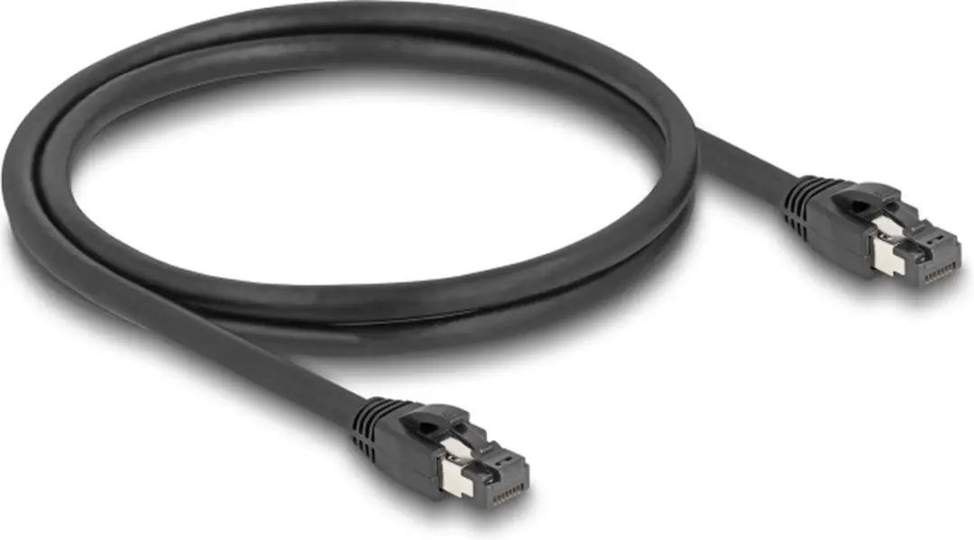 Delock RJ45 Netwerkkabel Cat.8.1 S/FTP 1m - 40 Gbps - Zwart