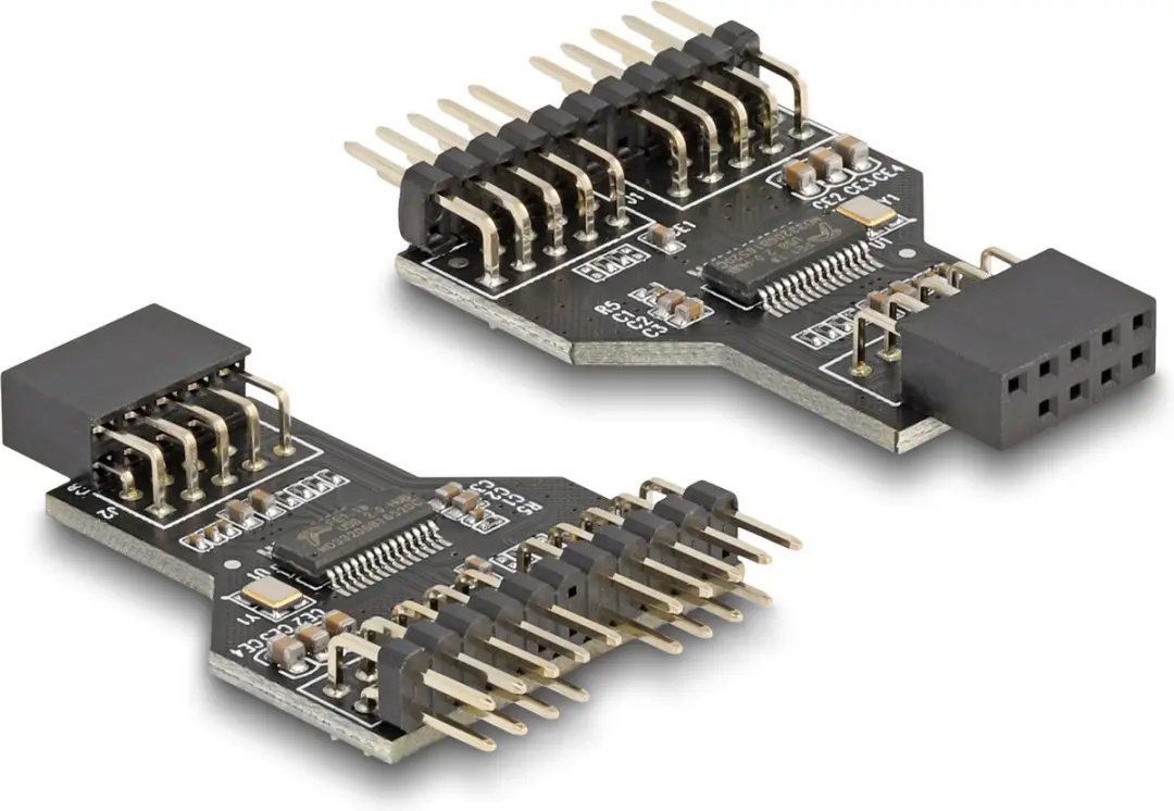 Delock USB 2.0 Hub 60045 - 2x Pin Header Male