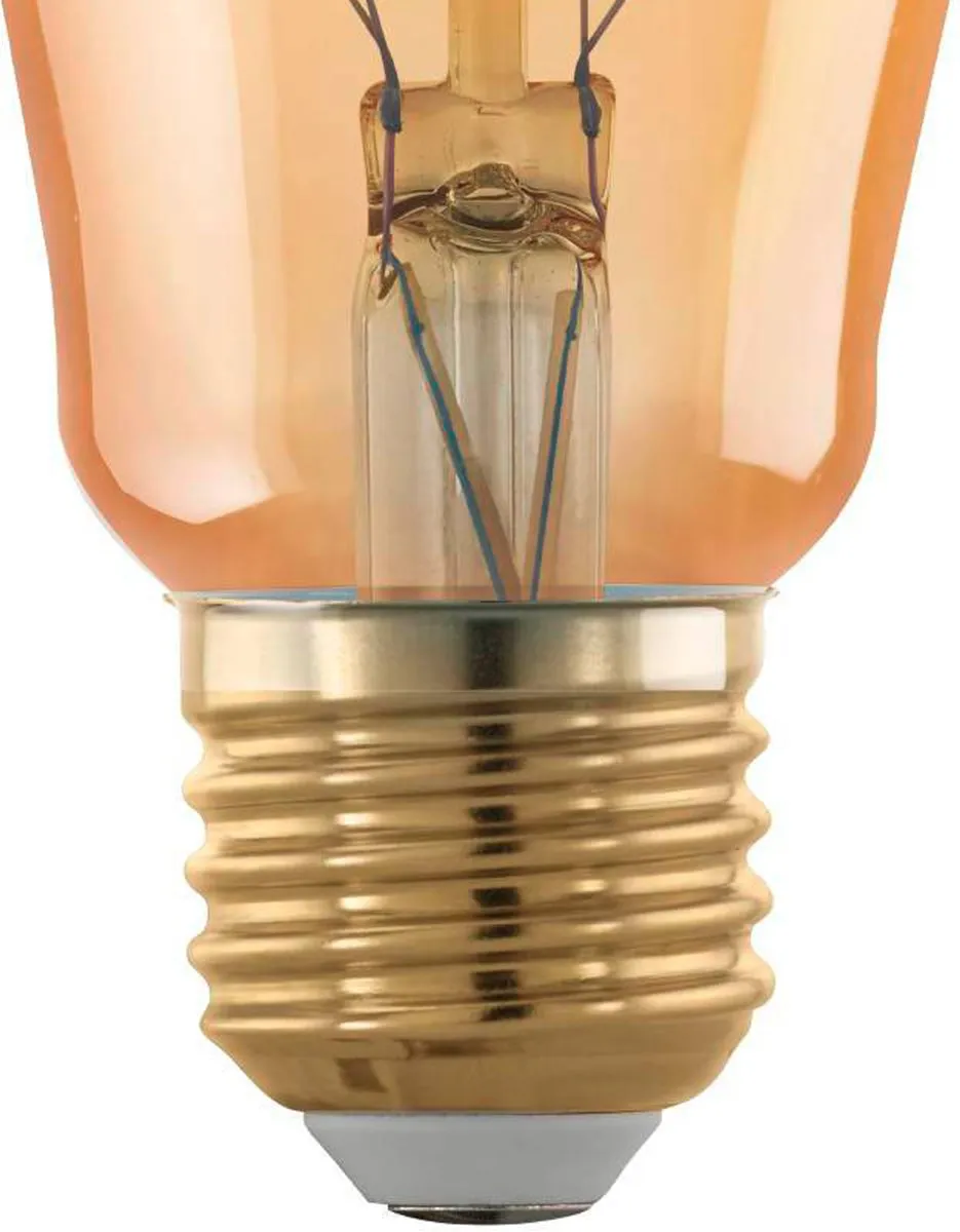 Eglo LED Lamp ST64 E27 4W - Amber - 1700K Dimbaar