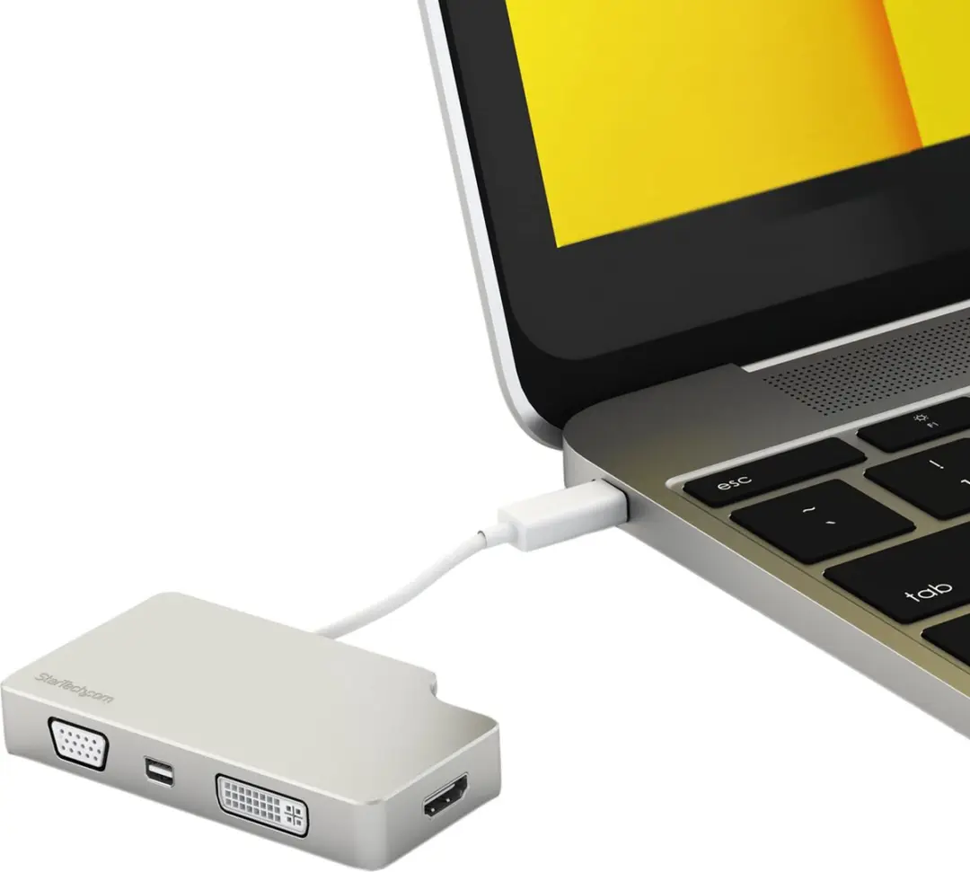 Startech 4-in-1 USB-C A/V Reisadapter 4K - Zwart