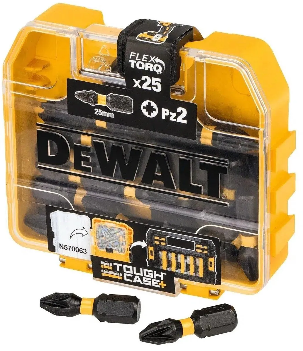 DeWalt DT70556T FLEXTORQ PZ2 Schroefbits 25mm - 25 Stuks