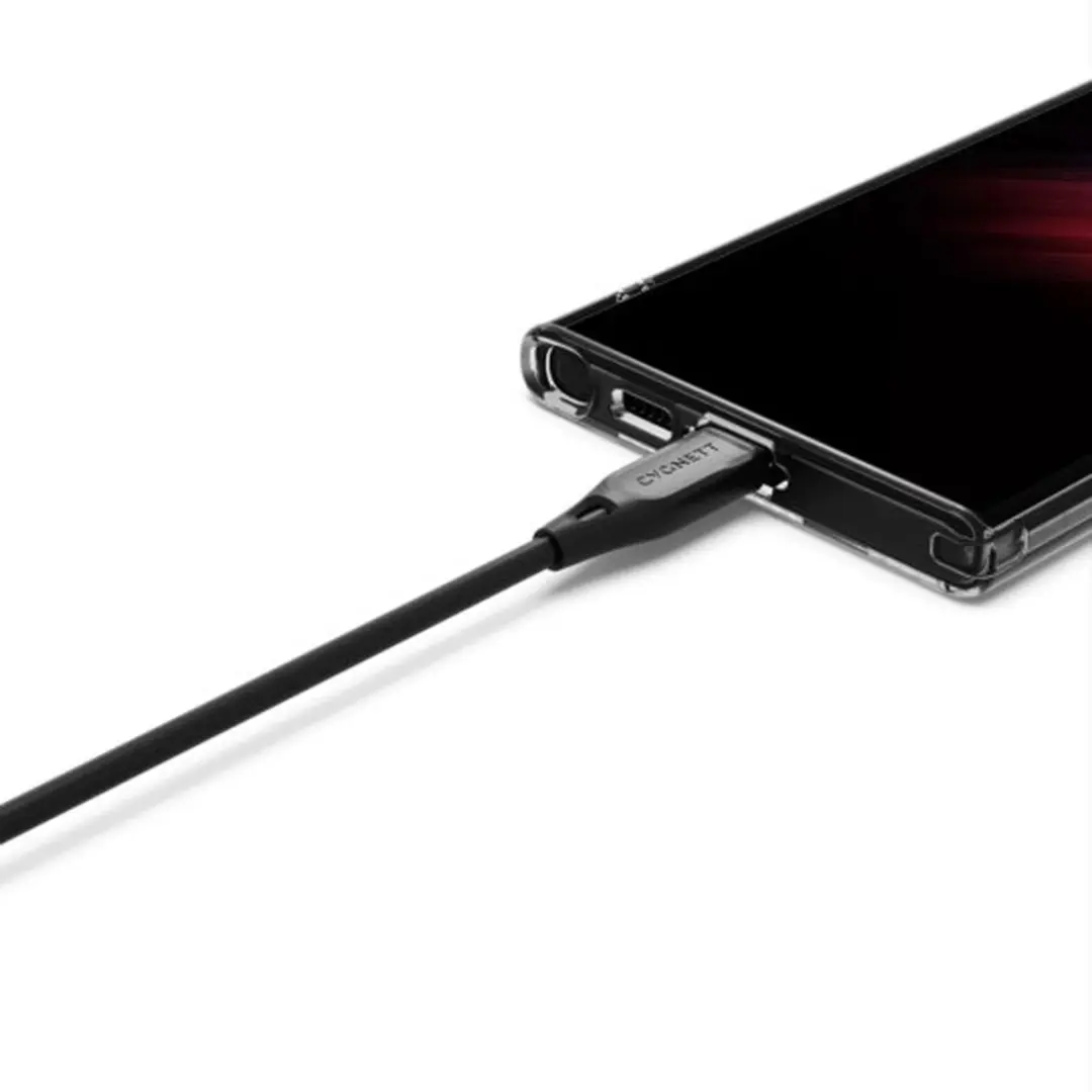 Cygnett USB-A naar USB-C Kabel 1m - Zwart - afbeelding 6 van 6