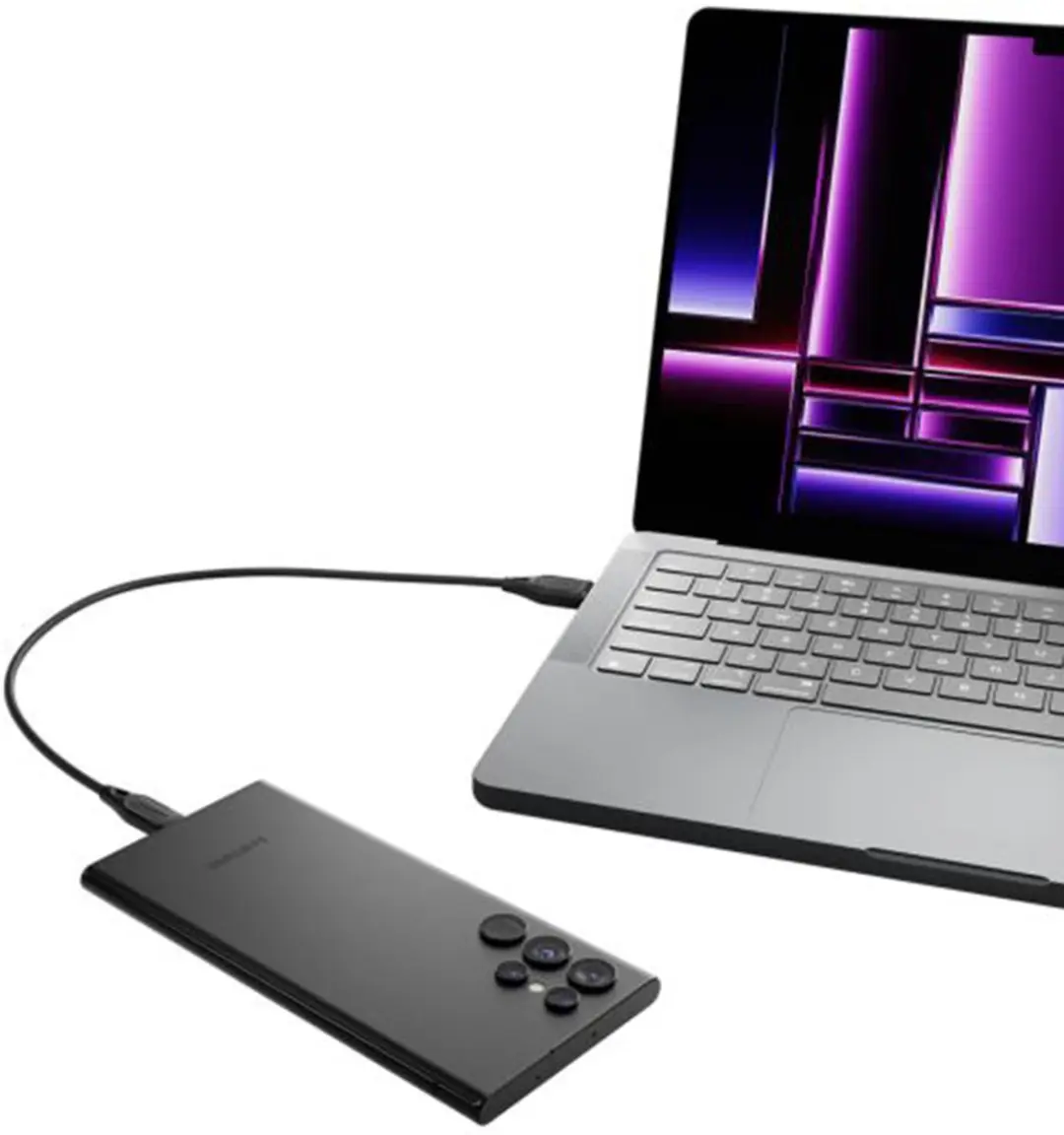 Cygnett USB-A naar USB-C Kabel 1m - Zwart