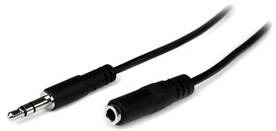 Startech 3,5mm Stereo Audio Verlengkabel 1m - M/F - Zwart