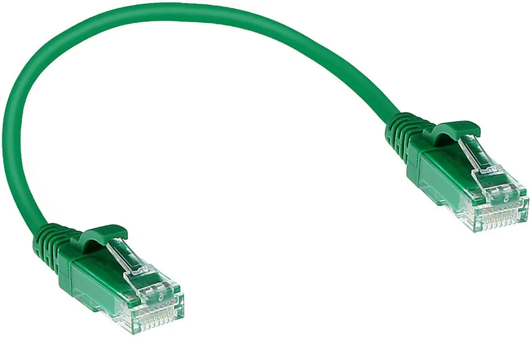 ACT DC9730 Groene CAT6 Patchkabel 0,15m - Snagless
