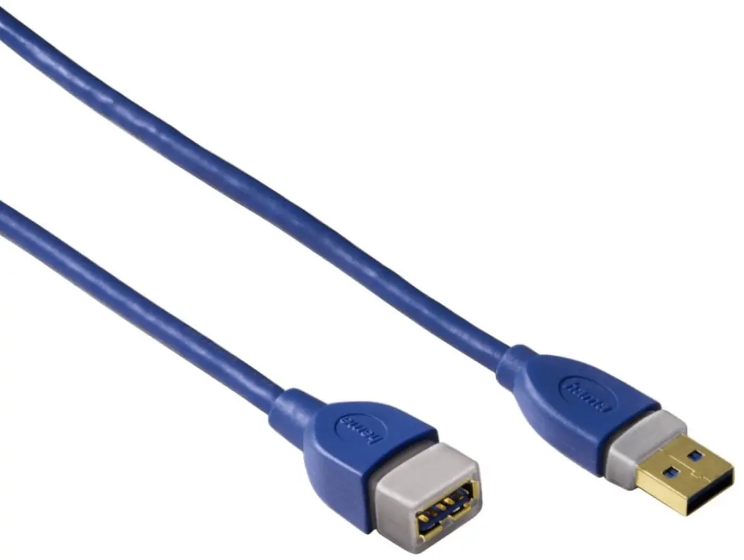 Hama USB 3.0 Kabel 1.80m - Blauw