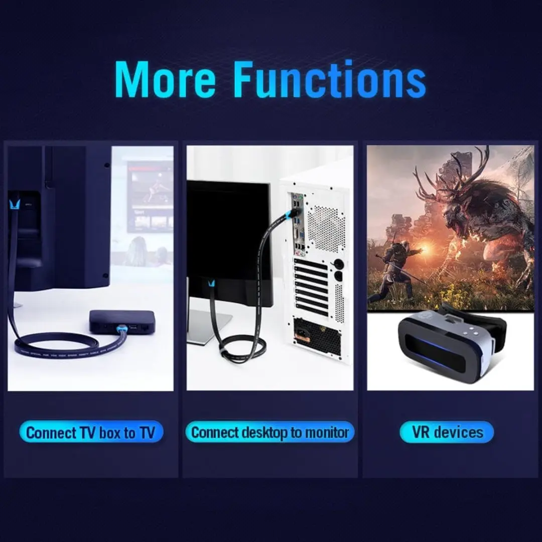 Vention HDMI-kabel 5m 4K 60Hz - Transparant