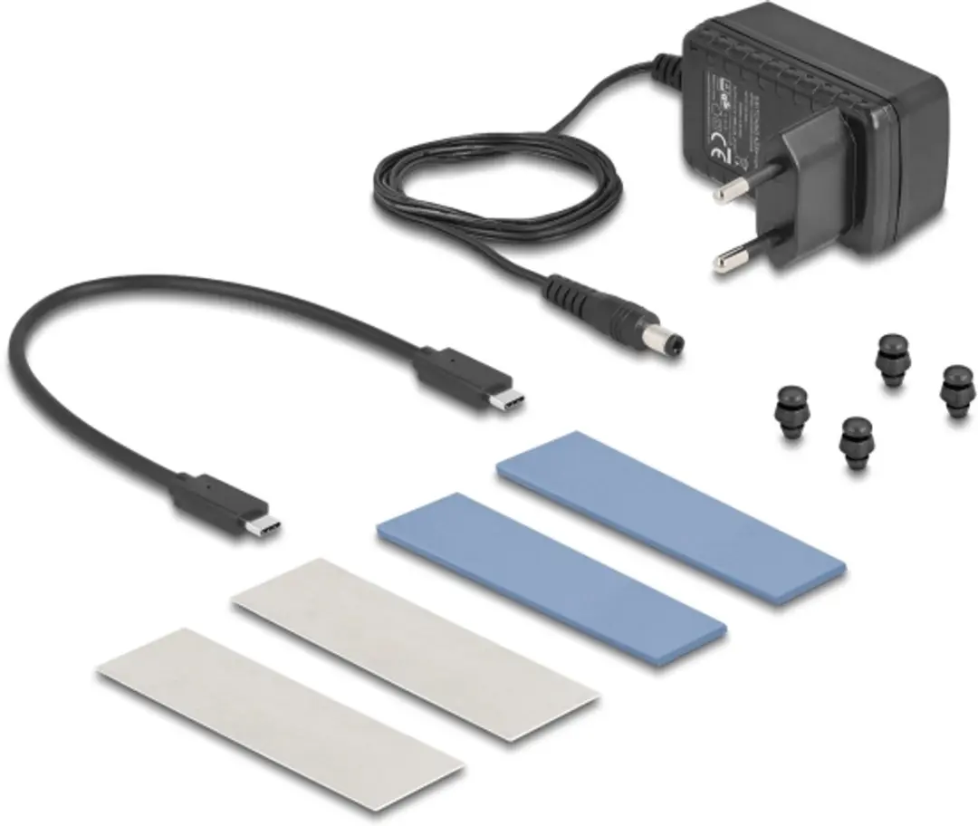 Delock 42027 USB 20Gbps M.2 NVMe Behuizing - Grijs