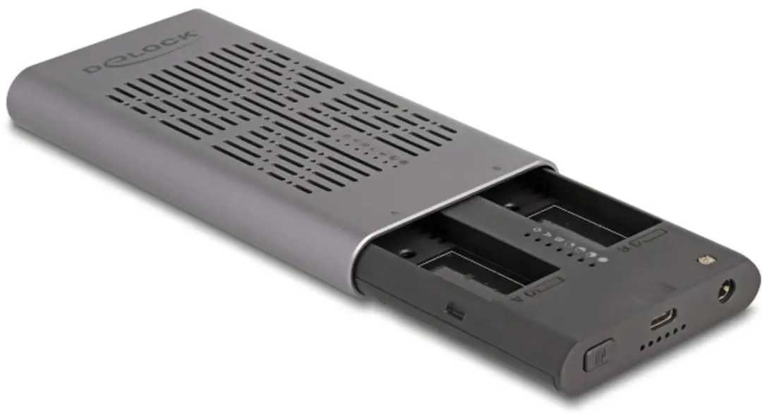 Delock 42027 USB 20Gbps M.2 NVMe Behuizing - Grijs