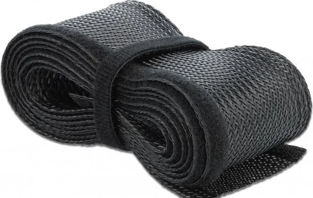 Delock Gevlochten Sleeving 2m x 19mm - Zwart