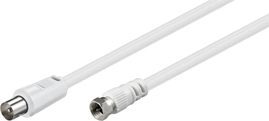Goobay Coax IEC Kabel 5m - wit