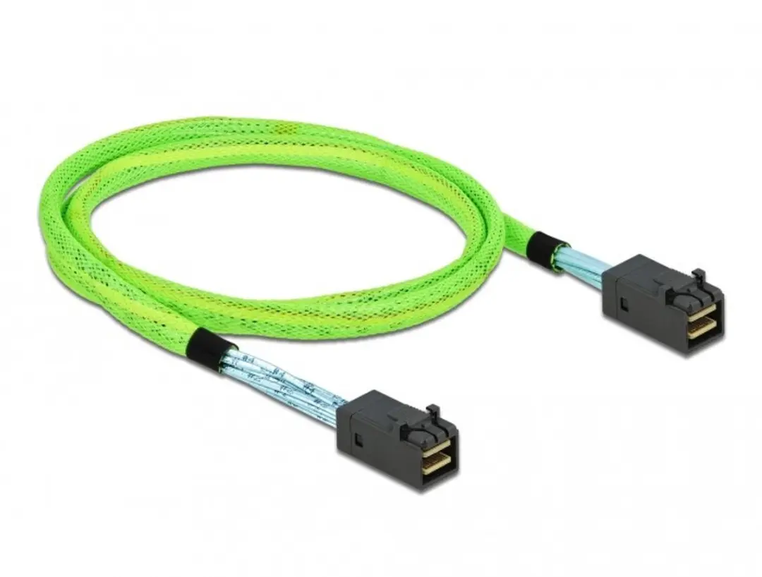 Delock PCIe Kabel Mini SAS HD SFF-8673 - 1m - Groen