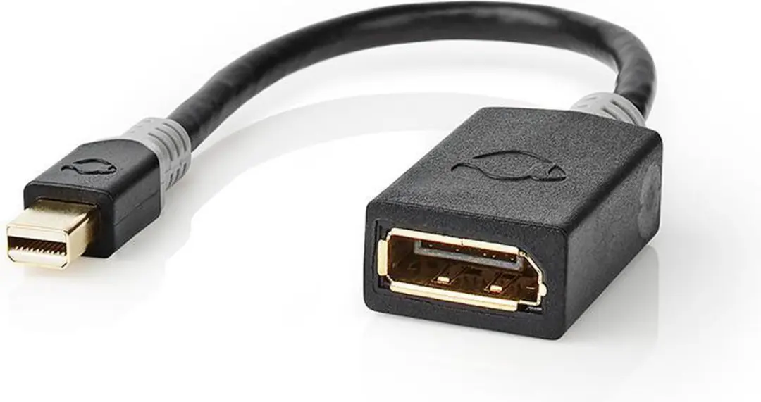 Nedis Mini DisplayPort Kabel CCBW37454AT02 - 0.20m - Antraciet