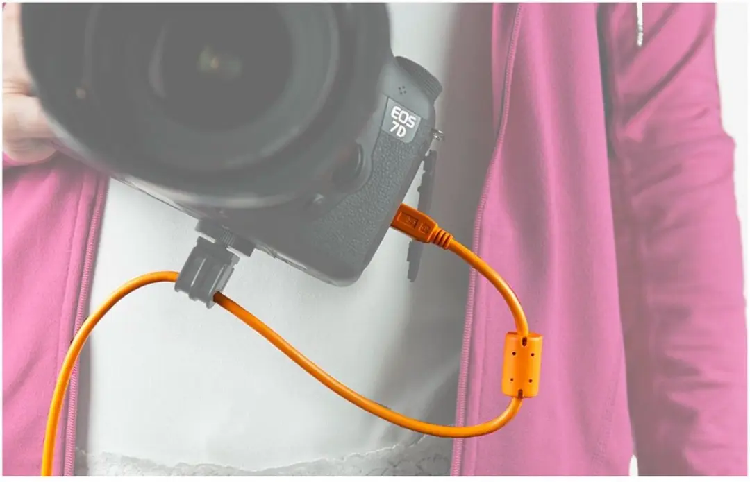 Tether Tools TetherPro USB 2.0 A/MiniB 5 Pin 4,6m - Oranje - afbeelding 6 van 6