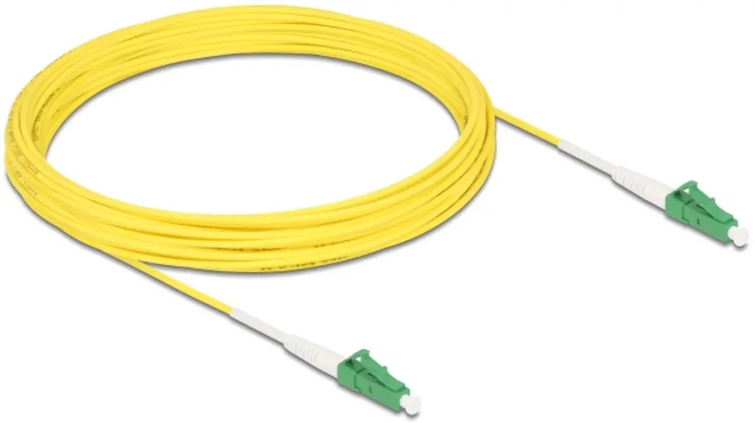 Delock LC-APC naar LC-APC Simplex OS2 Glasvezelkabel 10m - Geel