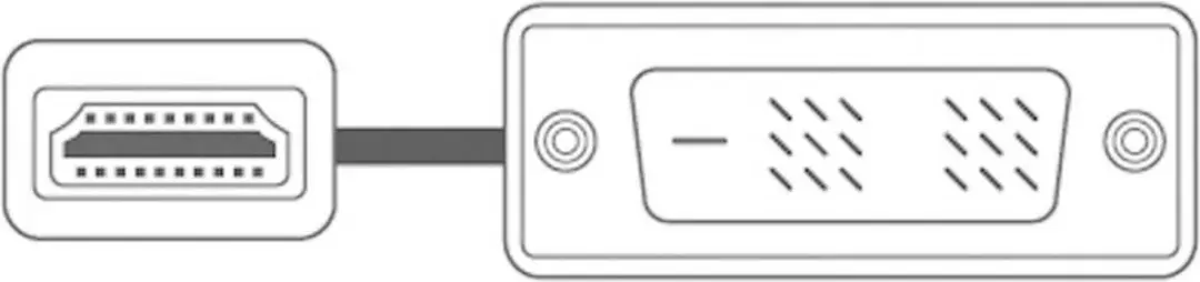 SpeaKa Professional SP-7870336 DVI-D naar HDMI Adapterkabel 2m - Wit