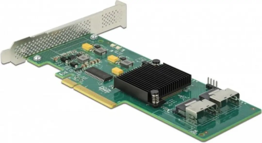 Delock 90061 SATA PCIe Kaart - 8 Poorten - Zwart