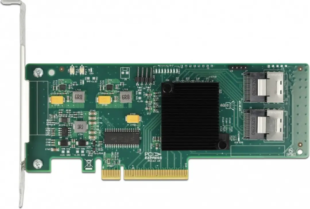 Delock 90061 SATA PCIe Kaart - 8 Poorten - Zwart