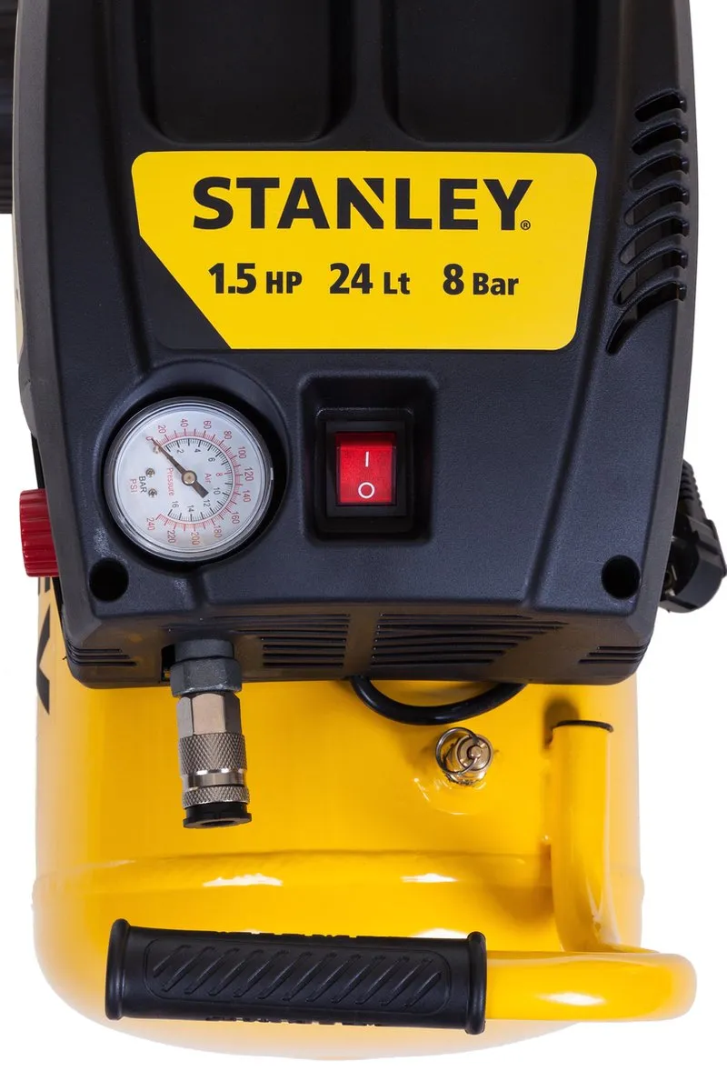 Stanley DN200/8/6 Luchtcompressor 24L 180L/min - Olievrij
