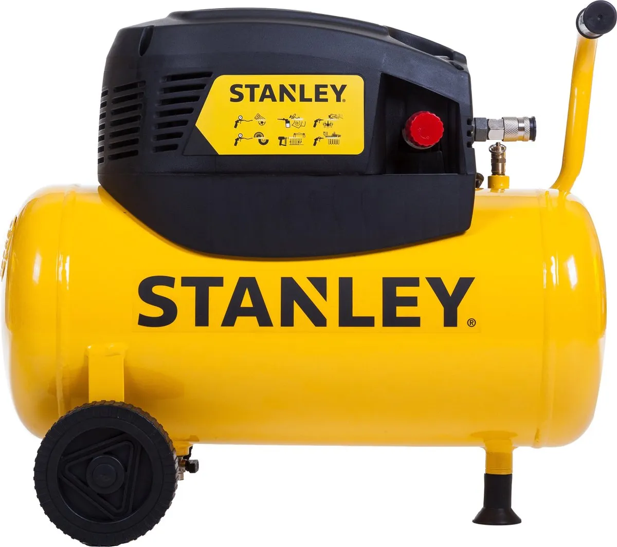 Stanley DN200/8/6 Luchtcompressor 24L 180L/min - Olievrij