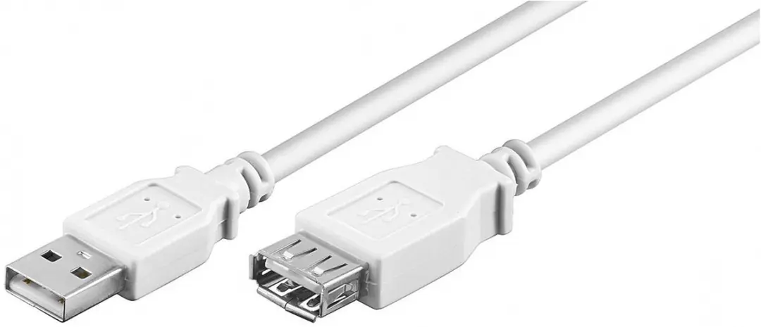 Goobay USB2.0 Verlengkabel A-A Wit - 5m