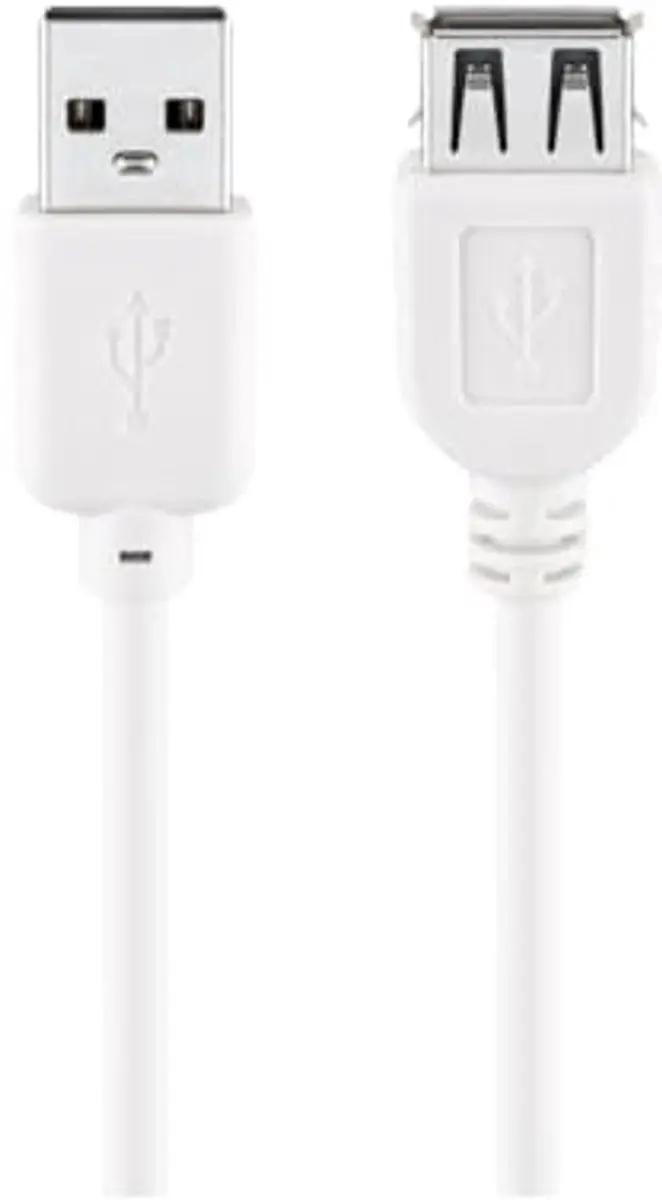 Goobay USB2.0 Verlengkabel A-A Wit - 5m