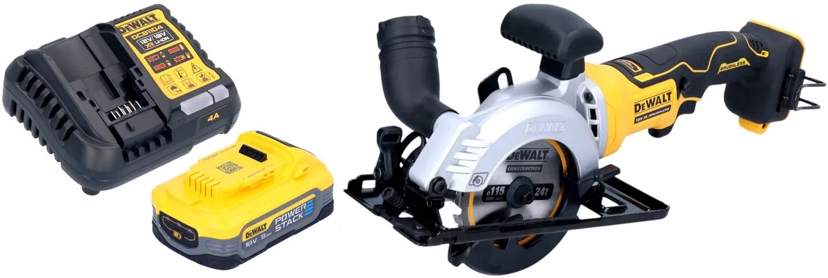 DeWalt DCS 571 Accucirkelzaag 18V 115mm