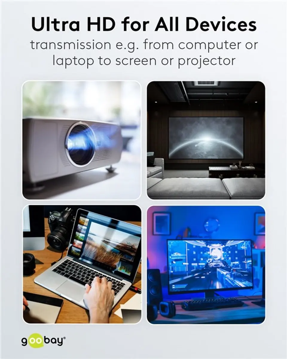Goobay DisplayPort 1.4 Kabel 2m - 8K/60Hz