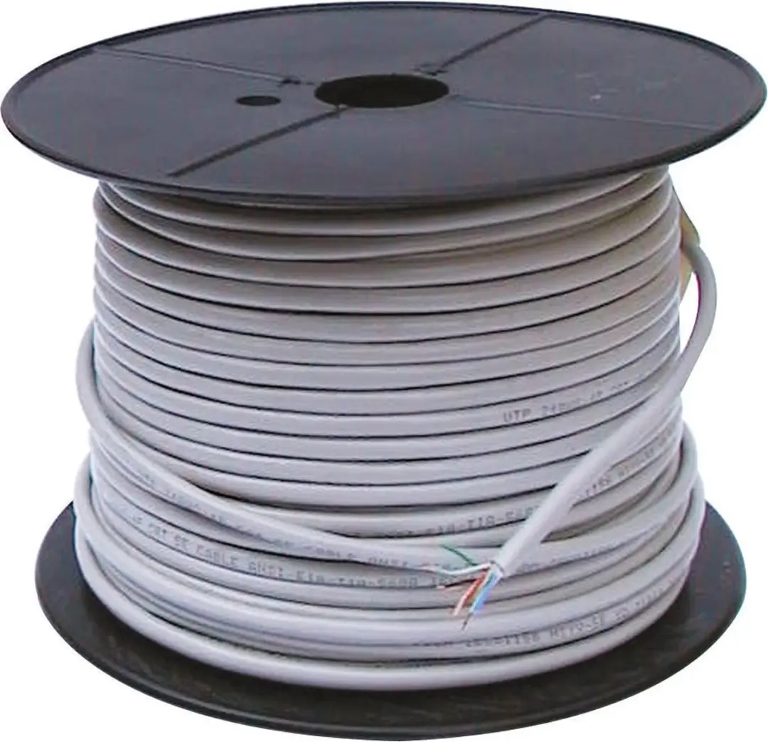 Goobay UTP Kabel Cat6 Haspel 100m - Grijs