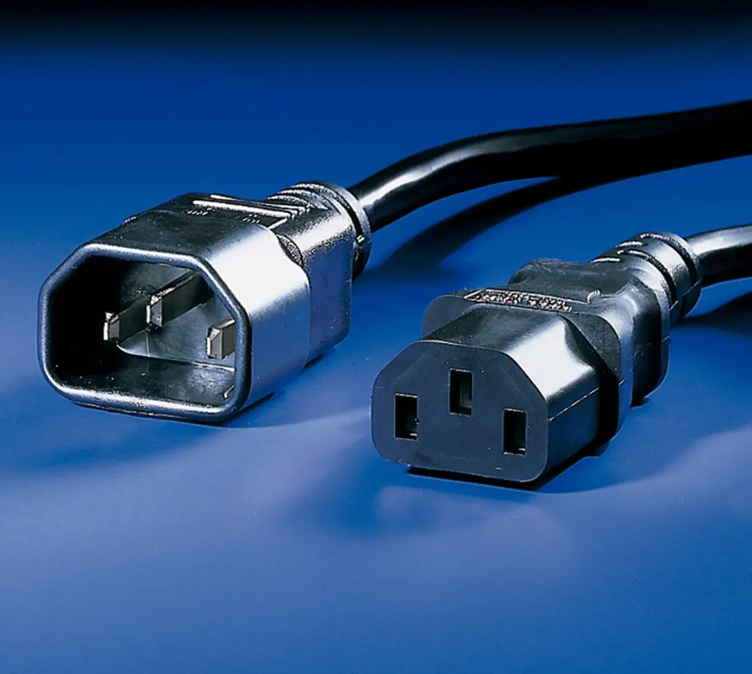 Value IEC C14-C13 Stroomverlengkabel 1m