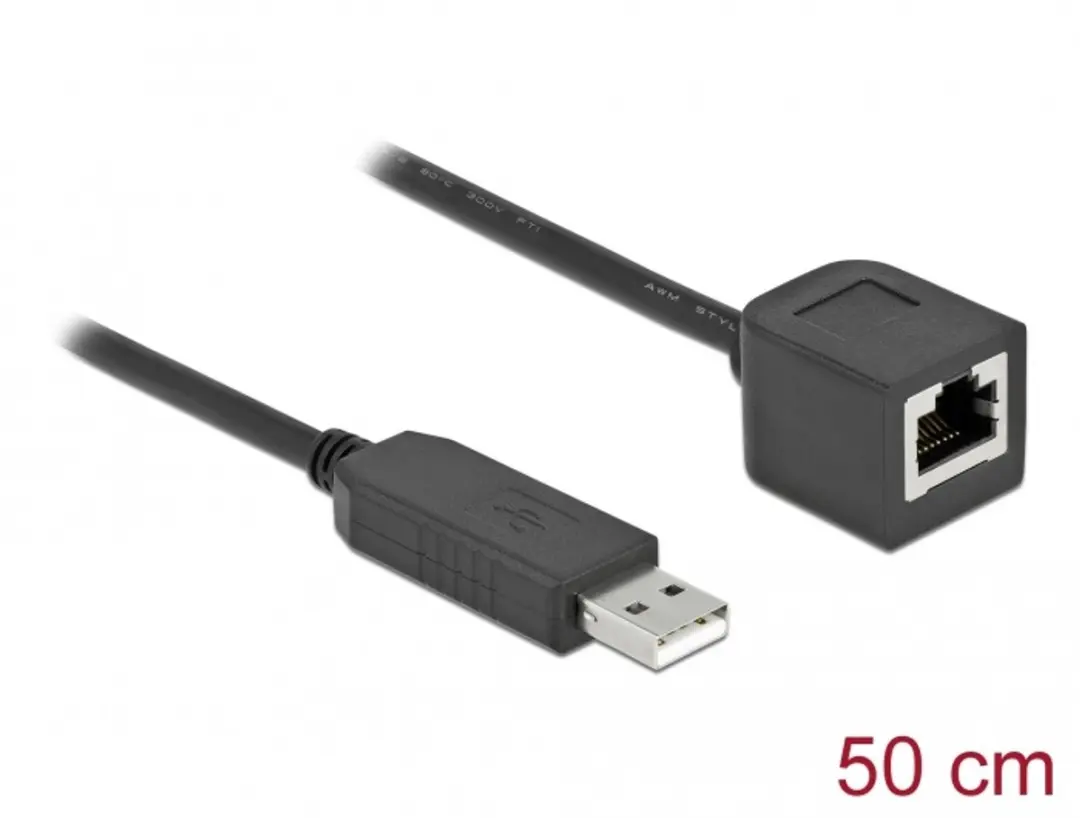 Delock USB 2.0 naar RS-232 RJ45 Kabel 50cm