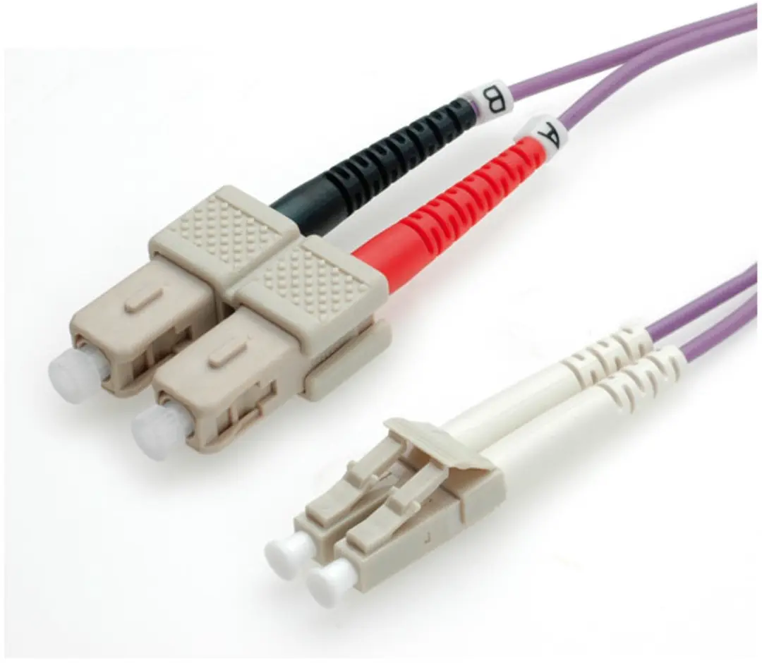 Roline Glasvezelkabel OM4 50/125µm LC/SC - 2m - Violet
