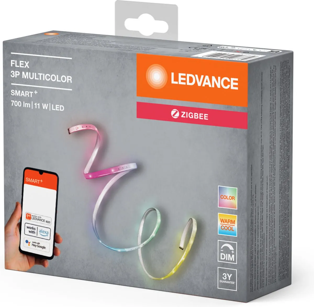 LEDVANCE SMART+ ZigBee FLEX 3P RGBW LEDstrip - Wit