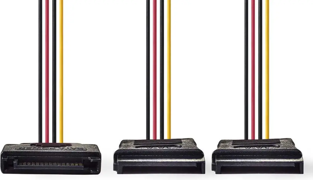 Nedis SATA Voedingskabel 15-Pins Verguld 0.15m - Multicolor