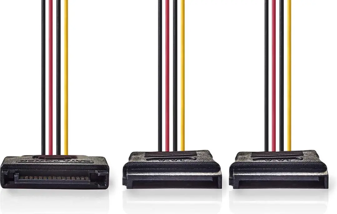 Nedis SATA Voedingskabel 15-Pins Verguld 0.15m