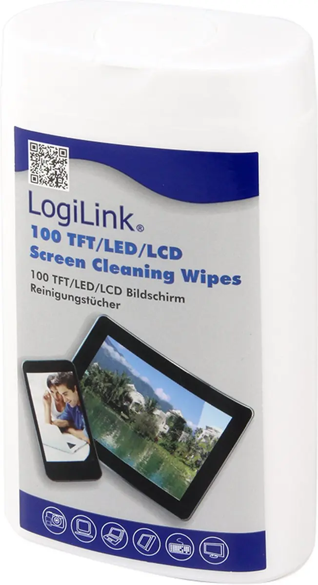 Logilink RP0010 Schoonmaakdoekjes Scherm