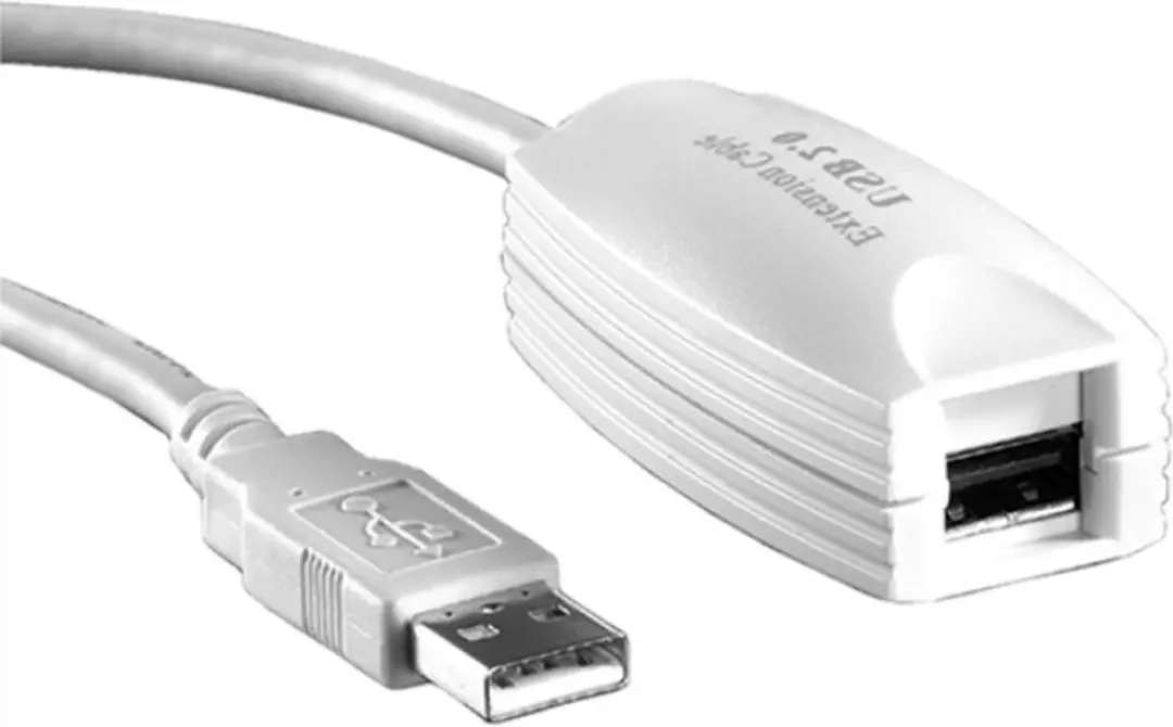 Value USB 2.0 Verlengkabel 5m - 1 Poort Wit