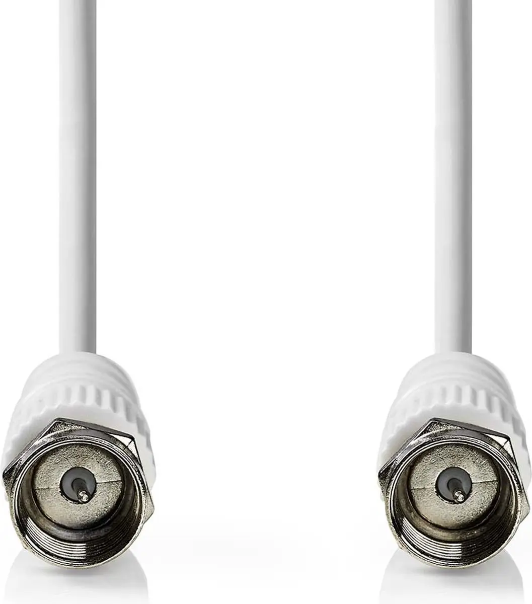 Nedis F-Male Antennekabel 75 Ohm - 2.00m - Wit