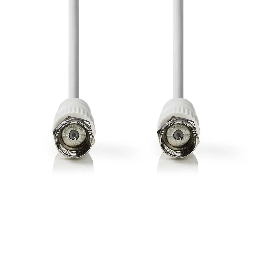 Nedis F-Male Antennekabel 75 Ohm - 2.00m - Wit