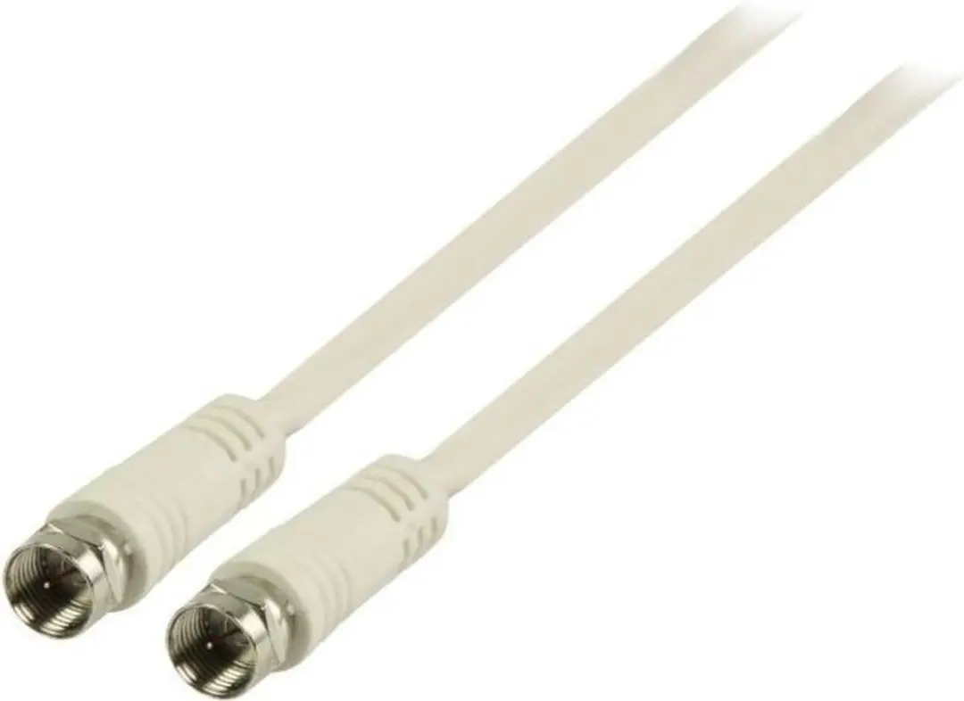 Nedis F-Male Antennekabel 75 Ohm - 2.00m - Wit - afbeelding 6 van 6