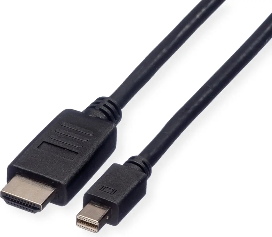 Roline Mini DisplayPort HDMI Kabel M/M - 4,5m - Zwart