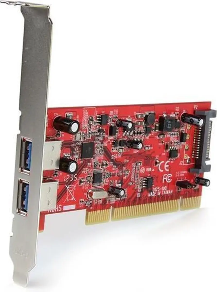 Startech PCIUSB3S22 USB 3.0 PCI-kaart - 2 Poorten - Zilver