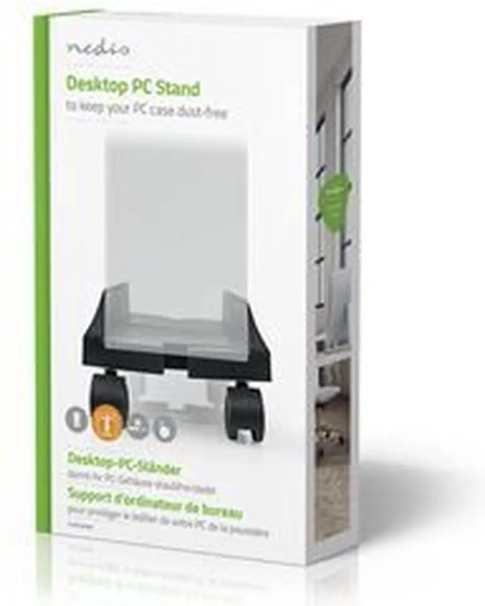 Nedis CSTD101BK PC-Standaard - 20kg - Zwart