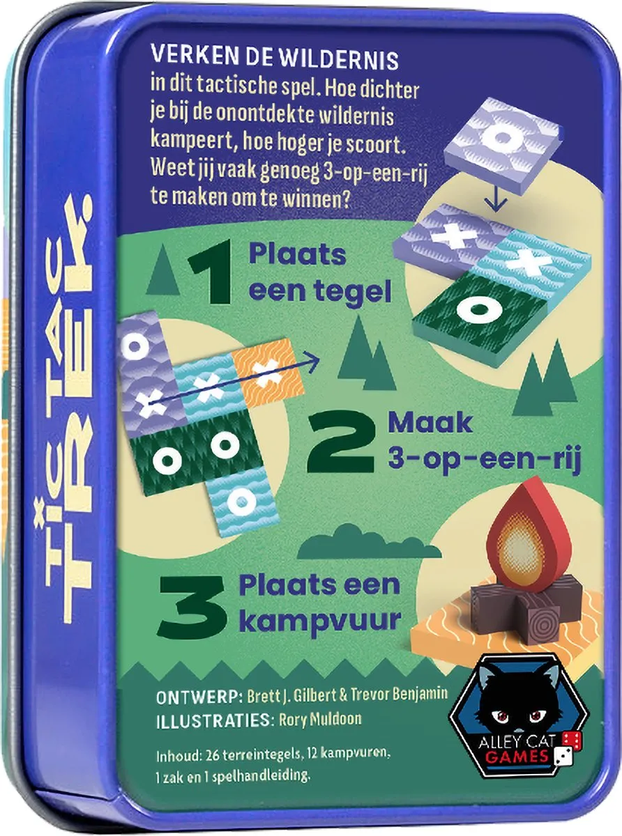 Asmodee Tic Tac Trek ACG091NL Tactisch Gezelschapsspel - 2 Spelers