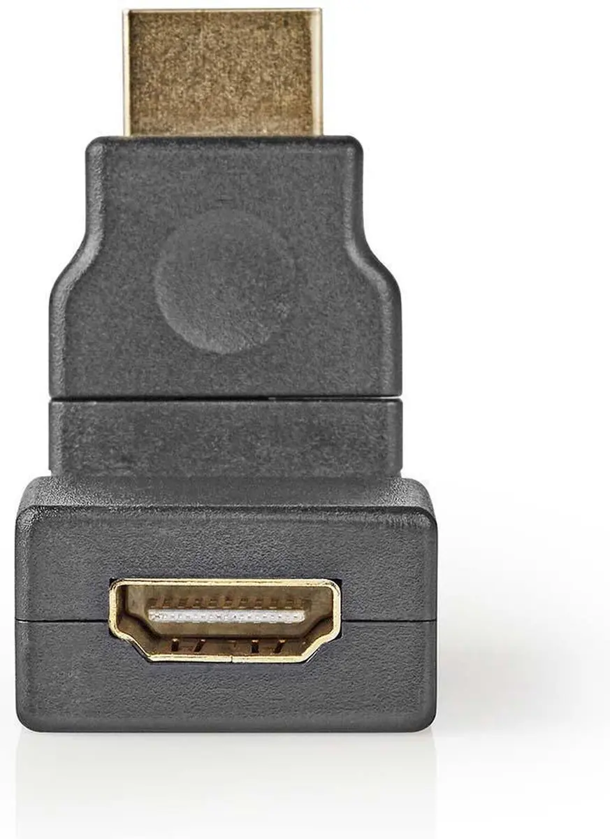Nedis HDMI Connector CVGP34905BK - Verguld - Zwenkbaar - afbeelding 6 van 6