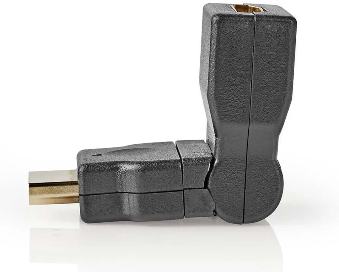 Nedis HDMI Connector CVGP34905BK - Verguld - Zwenkbaar