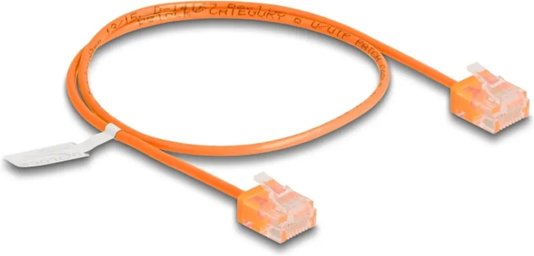 Delock RJ45 Cat.6 UTP Kabel 0,5m - Oranje